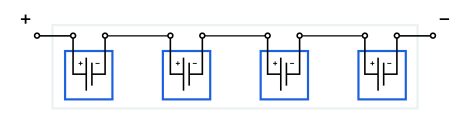 Singular electrode battery